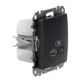 Розетка USB Schneider Electric Sedna Design & Elements A+C 3A 45Вт чорна SDD114404