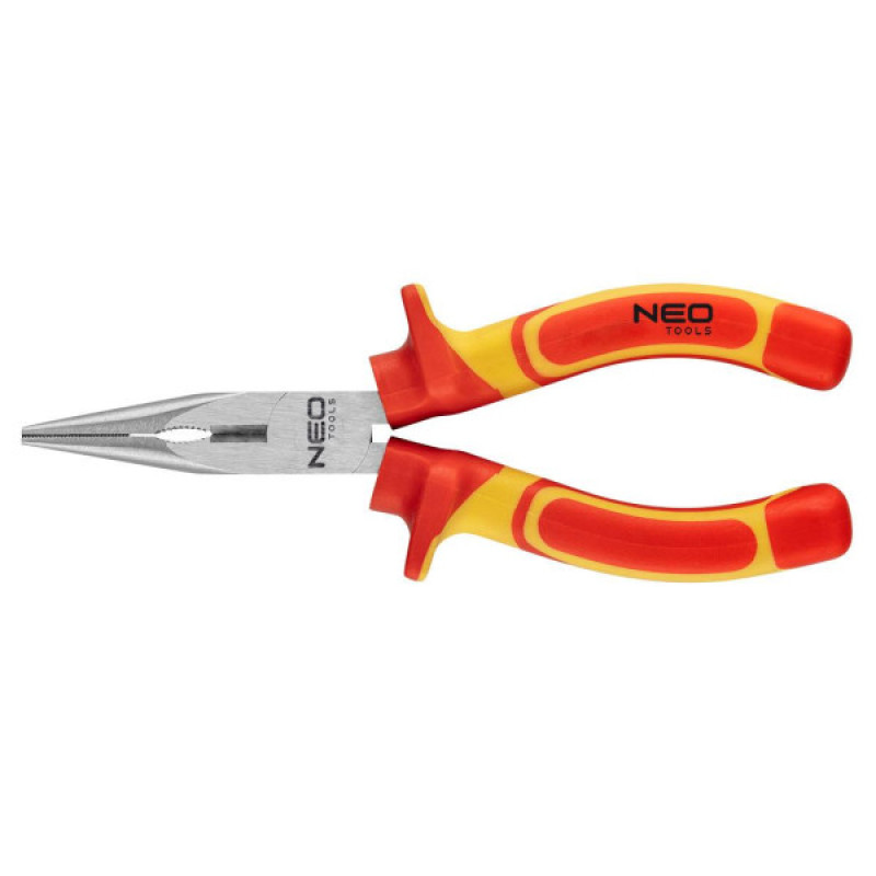 Полированные прямые удлиненные плоскогубцы Neo Tools 01-223 160мм 1000В CrV