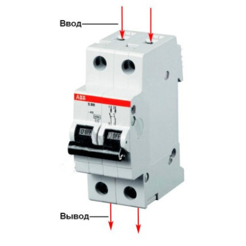 Автомат защиты сети ABB S202-C25 тип C 25А