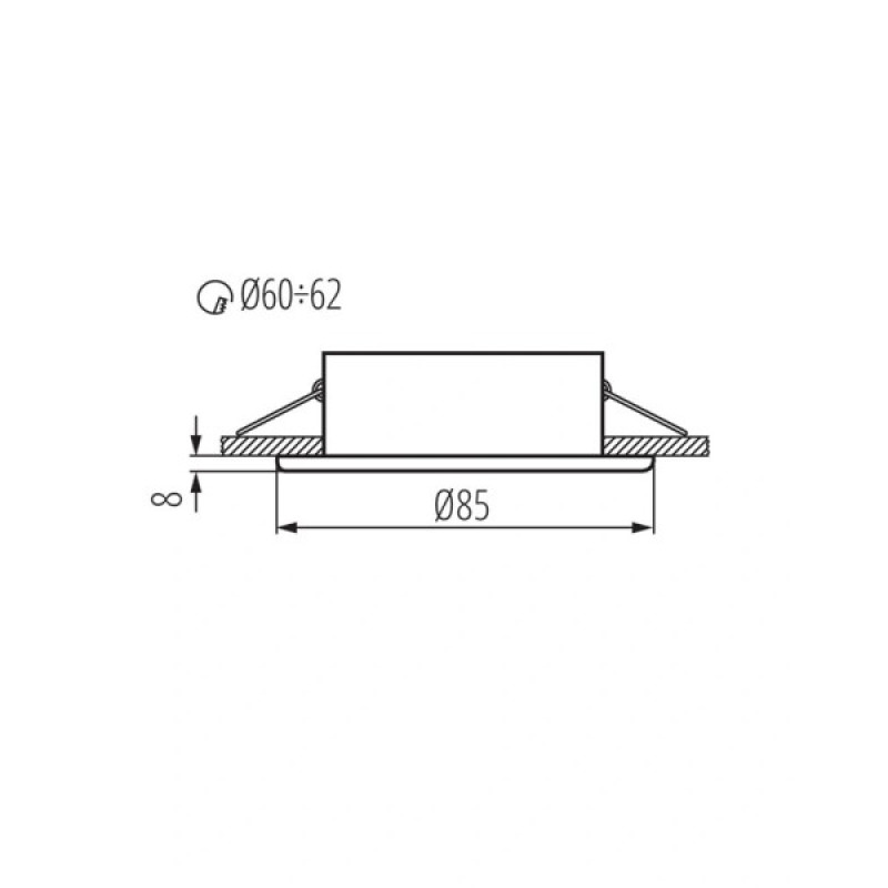Точечный светильник Kanlux 4710 Marin GU5.3 1x10W IP44/20 латунный
