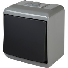 Вимикач 1-клавішний Eti Hermetics VHE-1-SRG IP54 сіро-графітовий (4668096)