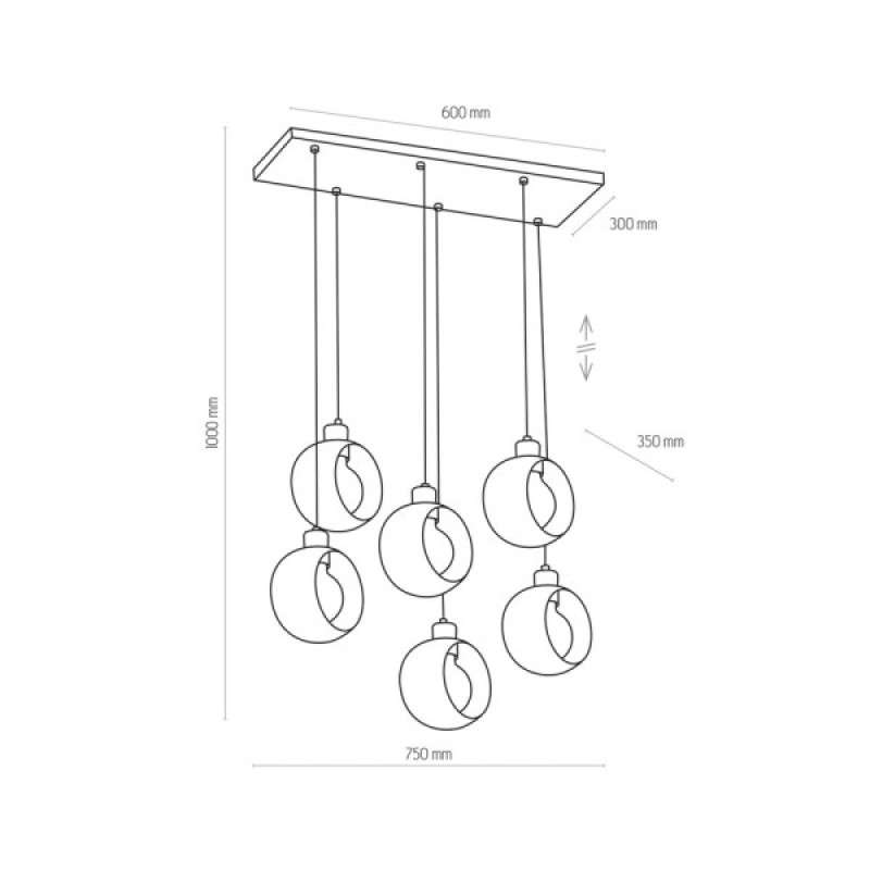 Подвесной светильник TK Lighting 2746 Cyklop white