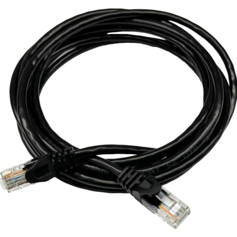 Патч-корд GEAR cat.5e UTP CCA 24AWG 3м чорный (GPC-UTPCCARJ45-3B)