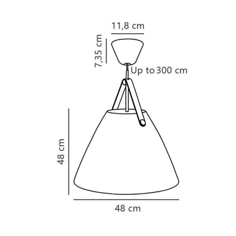 Підвісний світильник, люстра Nordlux 84353003 Strap E27 1x40W IP20 чорний