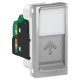 Одинарна комп'ютерна розетка Schneider Electric NU341030 RJ45 cat.5e UTP із полем для напису 1М (алюміній)