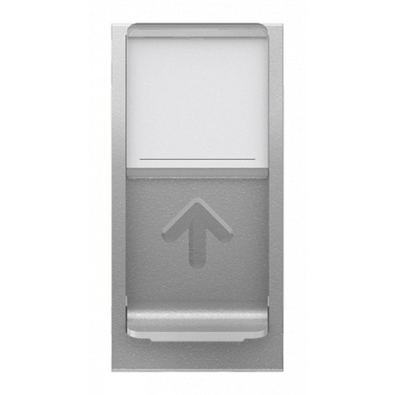 Одинарна комп'ютерна розетка Schneider Electric NU341030 RJ45 cat.5e UTP із полем для напису 1М (алюміній)