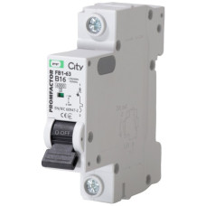 Автоматический выключатель Promfactor CITY FB1-63 1P B 16A 6кА (FB1CIB1016)