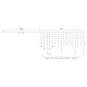Белая уличная LED гирлянда Delux EN ICICLE 108LED (90015179) 2x1м 27 мигающих белых диодов IP44