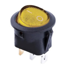 Переключатель TNSy KCD1-8-101N Y/B круглый с подсветкой желтый (TNSy5500738)