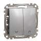 Выключатель для жалюзи Schneider Electric Sedna Design & Elements алюминий SDD113104