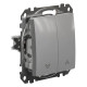 Выключатель для жалюзи Schneider Electric Sedna Design & Elements алюминий SDD113104