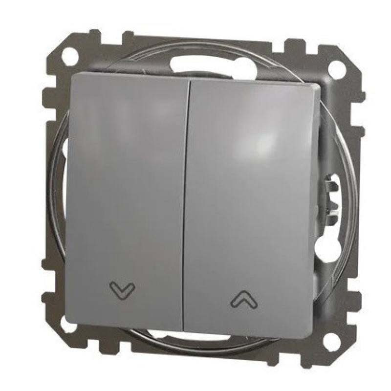 Выключатель для жалюзи Schneider Electric Sedna Design & Elements алюминий SDD113104