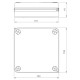 Внешняя распредкоробка Elektro-Plast EP-LUX PK-3 (0251-00)135х135х42