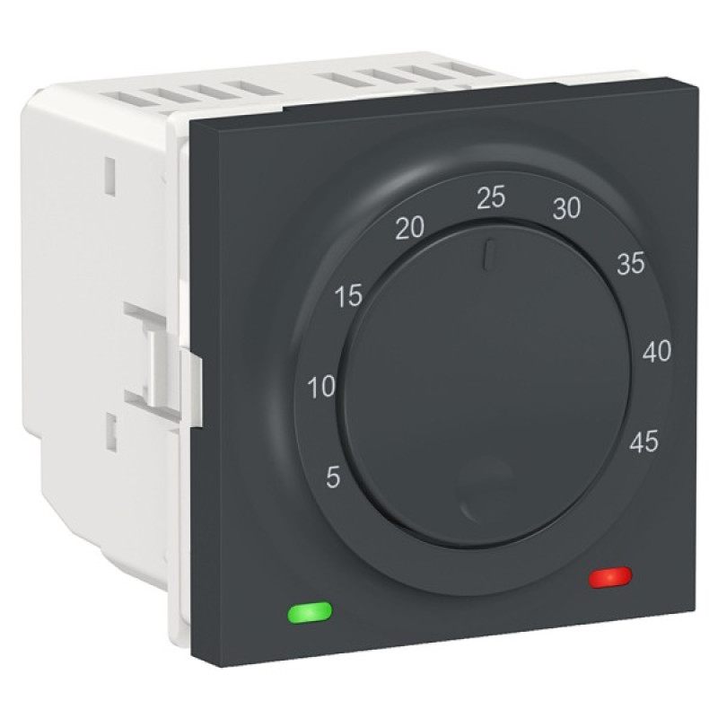 Комнатный термостат Schneider Electric NU350154 со встроенным датчиком 8А (антрацит)