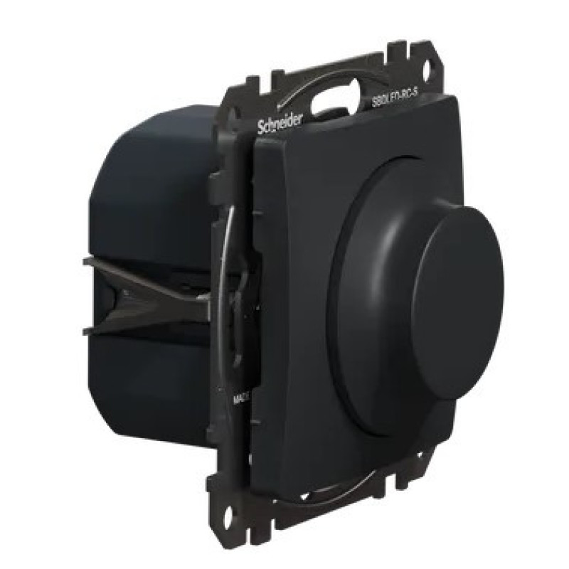 Поворотний світлорегулятор Schneider Electric Sedna Design & Elements RC 3-370 Вт чорний SDD114501