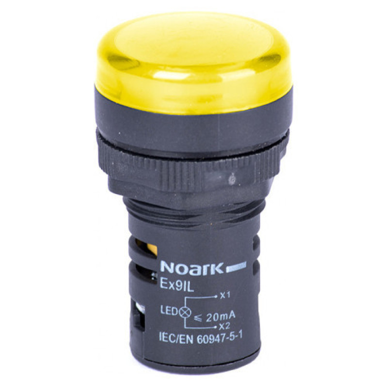 Сигнальний індикатор NOARK Ex9IL 2R y виступаючий 24В AC/DC жовтий (105466)