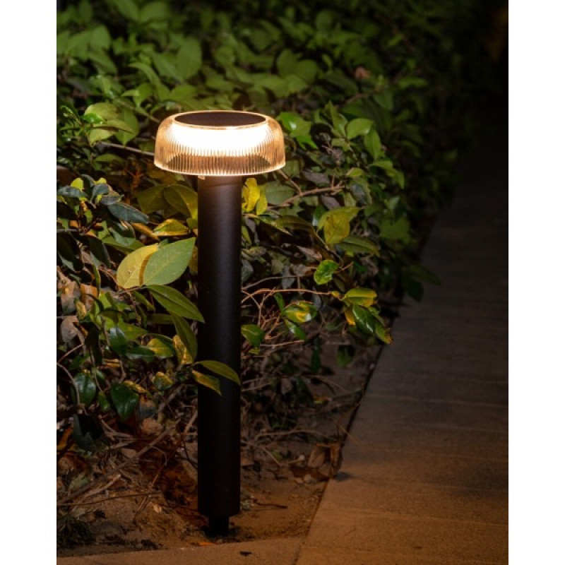 Вуличний світильник на сонячній батареї Zuma Line 5905316666382 Bluet LED 1x2.5W 3000K 200Lm IP44 чорний