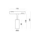 Магнитный светильник Alumled ALMG-M03-1 3W 40° 4000К OSRAM 240LM BK
