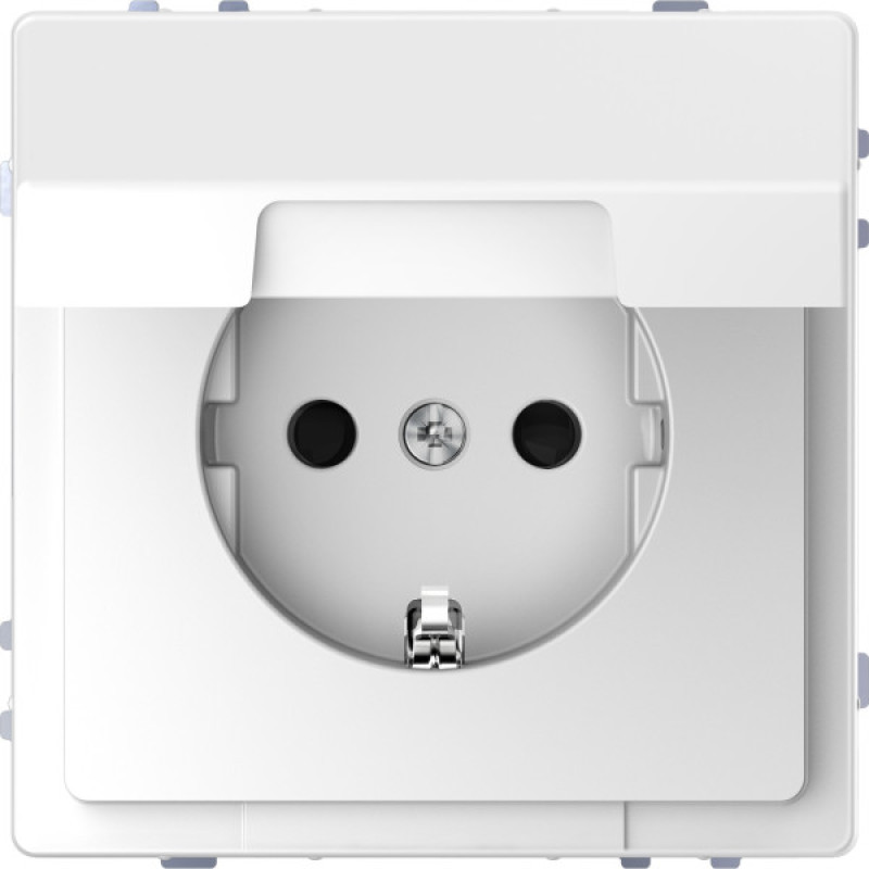 Розетка Schneider Electric D-Life MTN2310-6035 с з/к и крышкой белый лотос