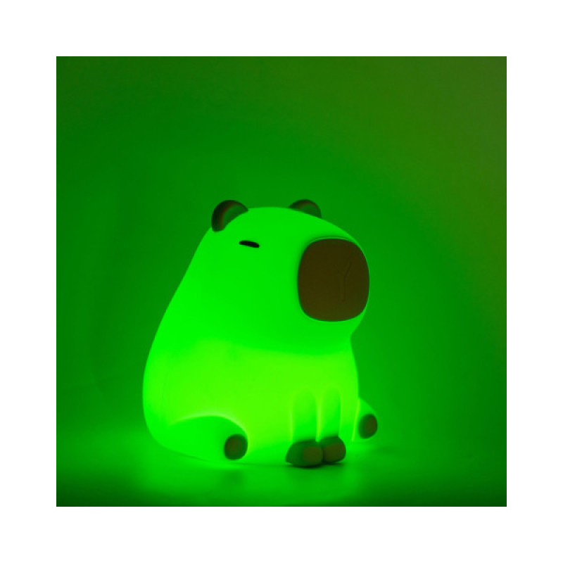 Ночник Капибара, настольная лампа с аккумулятором Goldlux 329004 Kapibara Led 1x1W 3000K+RGB IP20