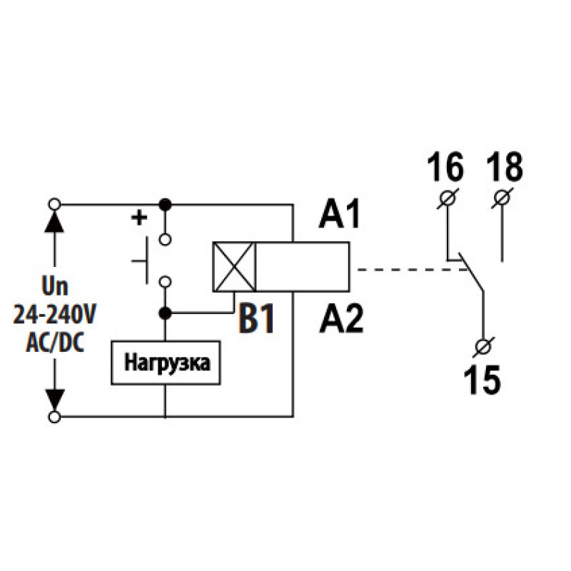 Багатофункціональне цифрове реле часу Eti CRD-18 24-240В AC/DC 1x8A AC1 (2471558)