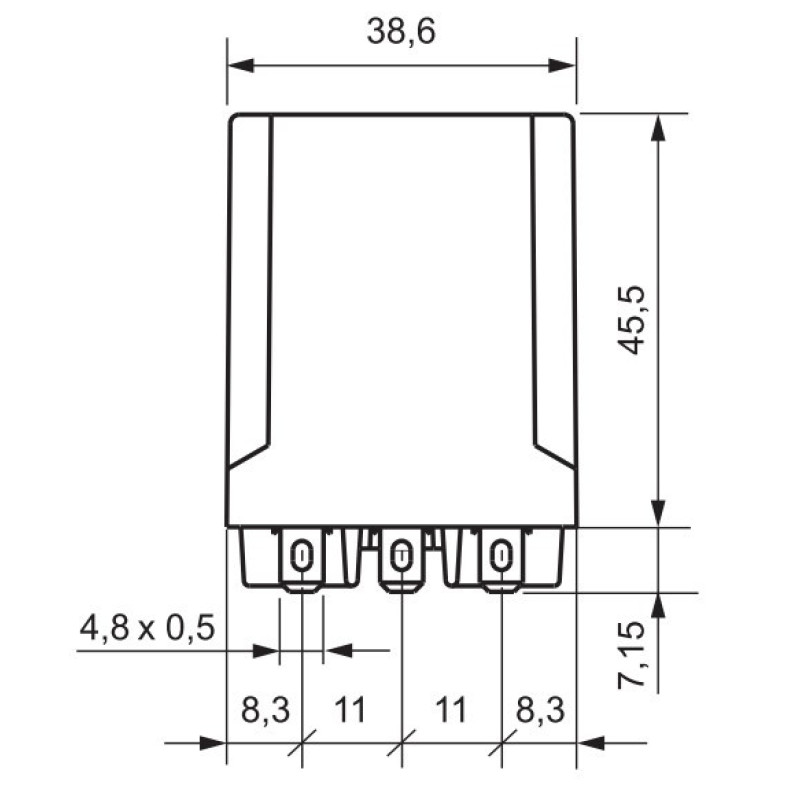 Электромеханическое реле ETI 002473060 RERM3-230AC 3p (16A AC1 250V AC)
