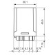 Электромеханическое реле ETI 002473060 RERM3-230AC 3p (16A AC1 250V AC)