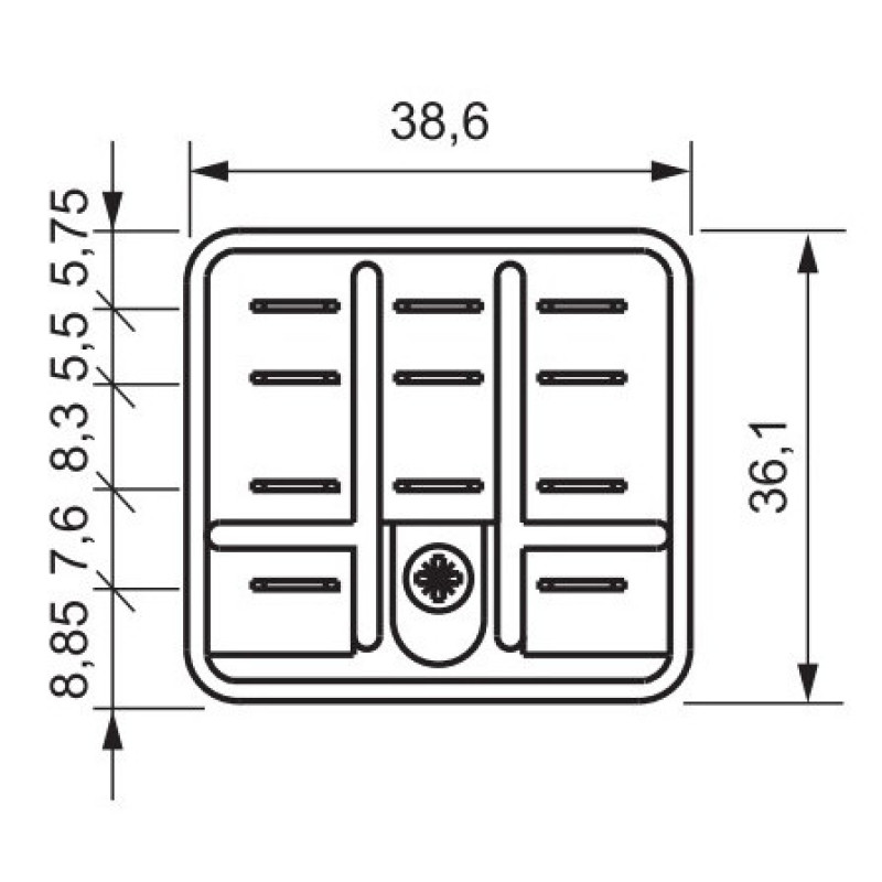 Электромеханическое реле ETI 002473060 RERM3-230AC 3p (16A AC1 250V AC)
