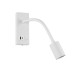 Светильник настенный Violux SNAKE USB+Type-C 5W 4200K 250Lm IP20 белый ( 552002 )