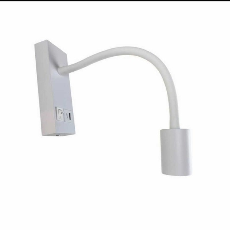 Светильник настенный Violux SNAKE USB+Type-C 5W 4200K 250Lm IP20 белый ( 552002 )