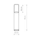 Плафон Nowodvorski 12046 Cameleon Cylinder L 10W IP20 серо-зеленый
