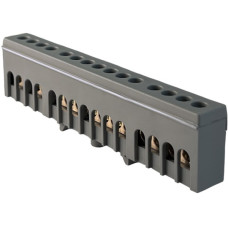 Фазная шина Promfactor FMD815GR на 15 отверстий 6x9мм²