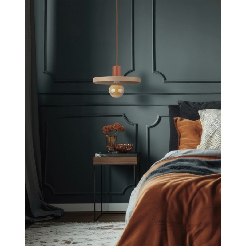 Подвесной светильник, люстра TK Lighting 10954 Sila E27 1x15W IP20 бежевый