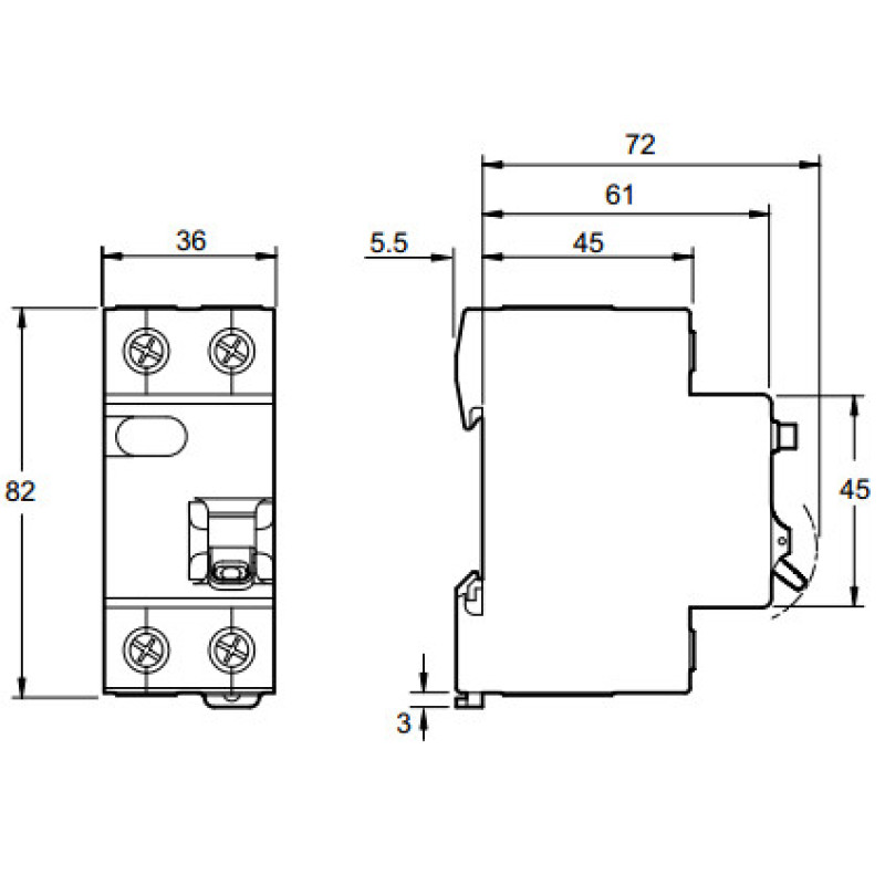 Диффавтомат Schneider Electric Easy9 EZ9D34616 1P+N 16A