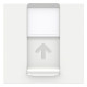 Одинарная компьютерная розетка Schneider Electric NU341518 RJ45 cat.6 UTP с полем для надписи 2М (белая)