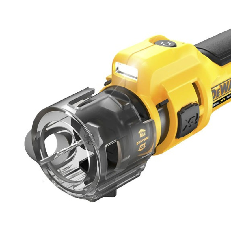 Аккумуляторный фрезер для вырезания гипсокартона DeWALT DCE555N XR Li-Ion 18 В 26000 об/мин