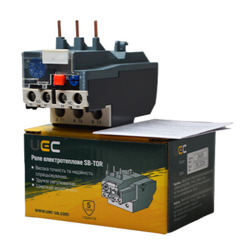 Реле электротепловое UEC SB-TOR 63-80А