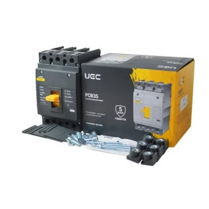 Автоматический выключатель UEC PCB35 3Р 160А 35кА (MCCB-PCB-35-3-0160)