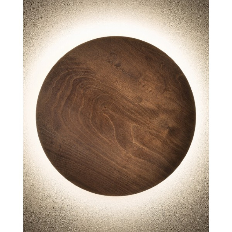 Бра, настенный светильник Nowodvorski 11291 Ring Timber L LED 1x13W 3000K 160Lm IP20 коричневый