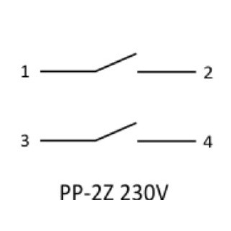 Електромагнітне реле F&F PP-2Z-230V 230В 16 А