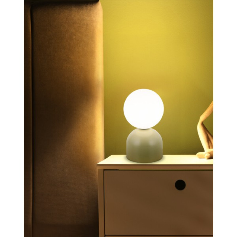 Настольная лампа TK Lighting 11389 Miki G9 1x8W IP20 серо-зеленая