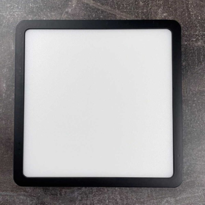 Світильник LED Violux ДББ RODOS квадрат 24W 5000K IP20 чорний ( 330151 )