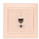 Комп'ютерна розетка Elcor Emily 9215 (211583) RJ45 Cat5e 125 МГц неекранована (кремовий)