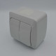 Выключатель EVA серый 2кл IP54 ( 554-011500-202 )