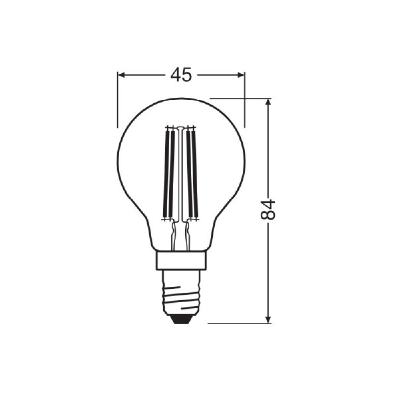 Светодиодная лампочка Osram 4058075447875 LED E14 DIM 1x5.9W 2700K 806Lm IP20