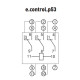 Разъем модульный E.Next e.control.p53s 5А на 3 группы контактов