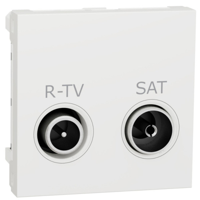 Одинарная розетка Schneider Electric NU345418 R-TV SAT 2М (белая)