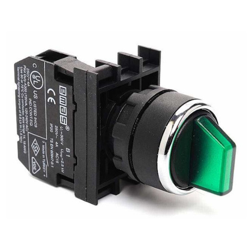 Переключатель EMAS B100SL20Y с фиксацией