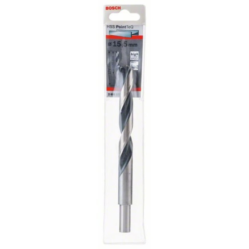 Свердло Bosch 2608577309 PointTeQ HSS 15,5 з хвостовиком 12мм (1шт)