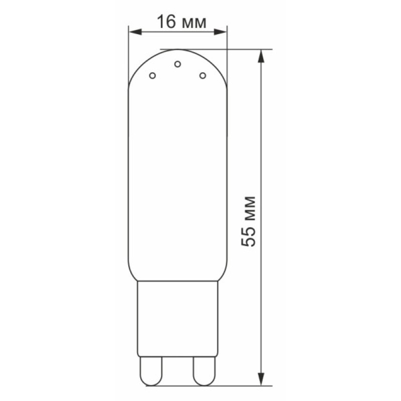Cіліконова LED лампа Videx G9S G9 4Вт 4100K (VL-G9S-04224)